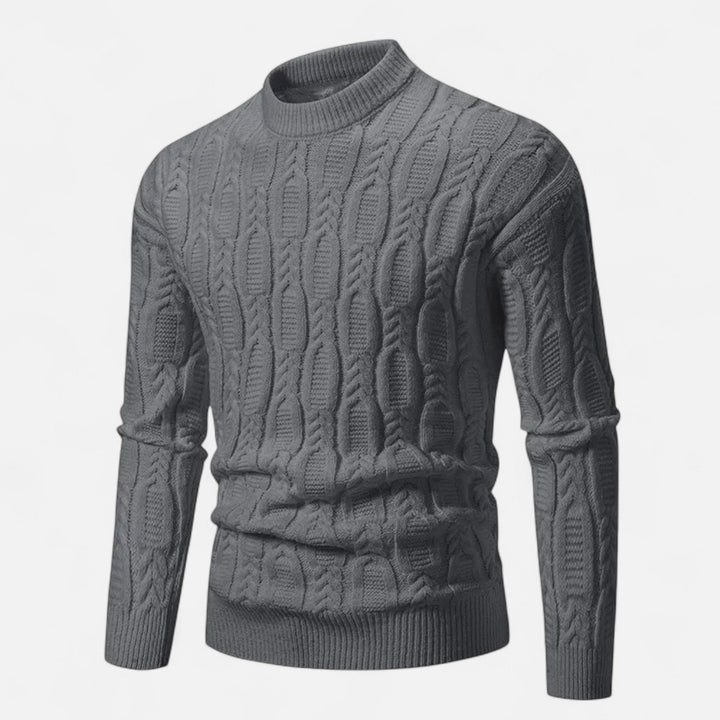 Klassischer Rundhals Strickpullover für Herren