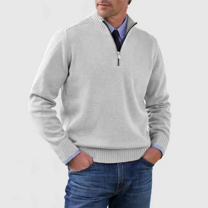 Warmer Herren Pullover mit Zipper