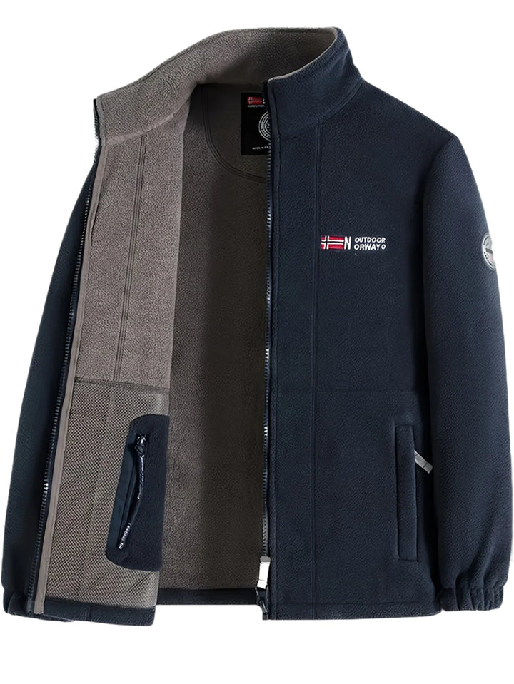 Warme Outdoor Herren Jacke mit Reißverschluss