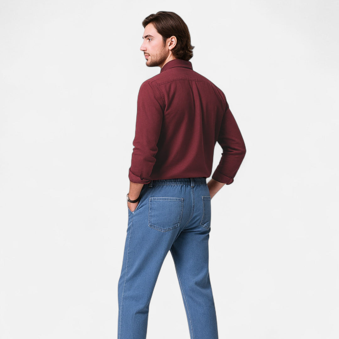 Elegantes langärmeliges Business-Hemd für Herren in schlanker Passform