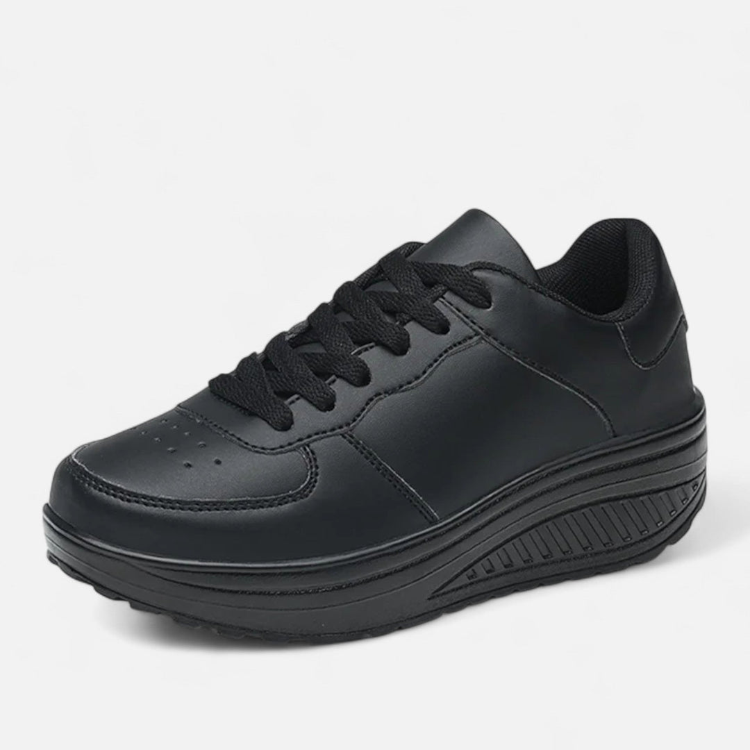 Elegante Wasserdichte Damen Keilsneaker aus Leder