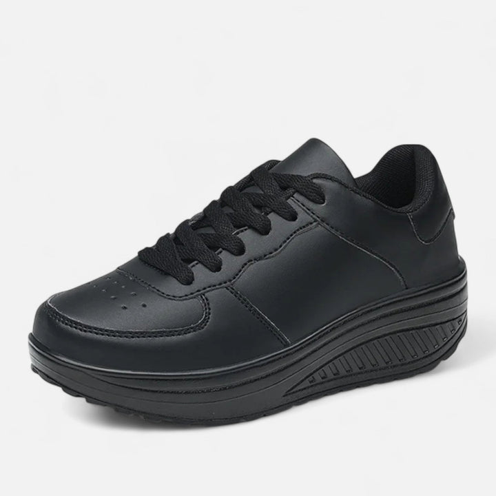 Elegante Wasserdichte Damen Keilsneaker aus Leder