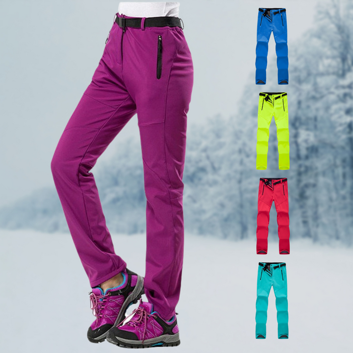 Wasserdichte Damen Wanderhose mit Fleecefutter - Robuste Trekkinghose für Outdoor