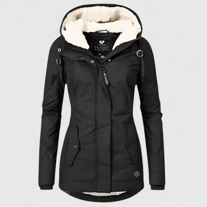 Wasserdichte Winterjacke mit Kapuze für Damen