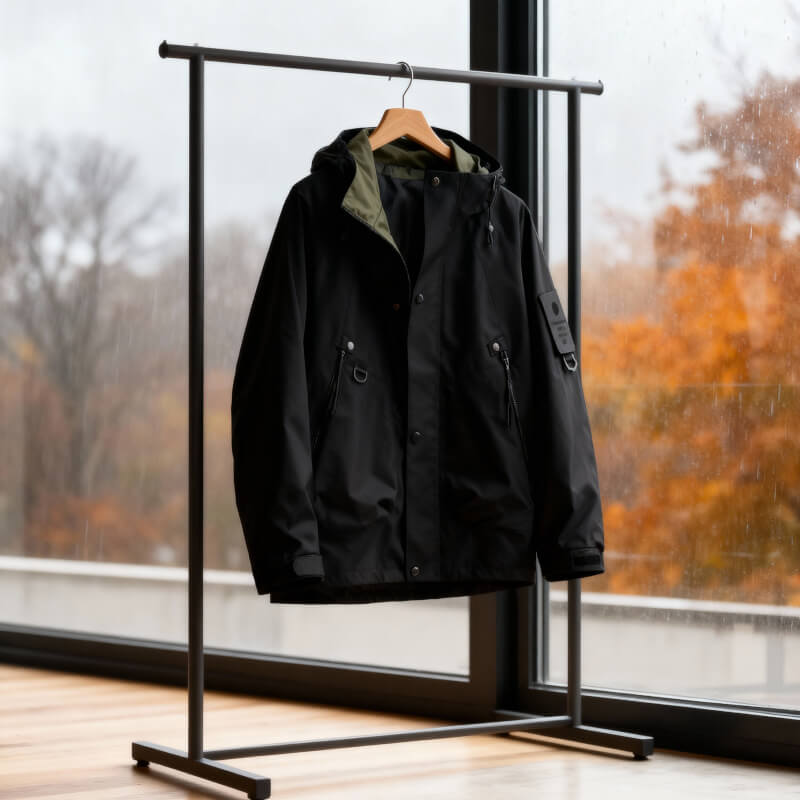 Wasserdichte Herren Tech Softshell Jacke mit verstellbarer Kapuze