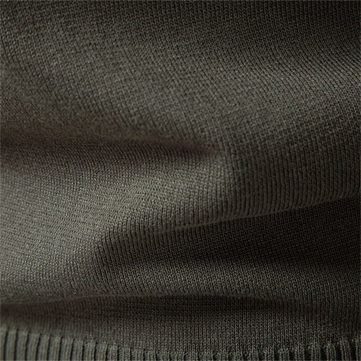 Eleganter Zopfmuster Herren Strickpullover