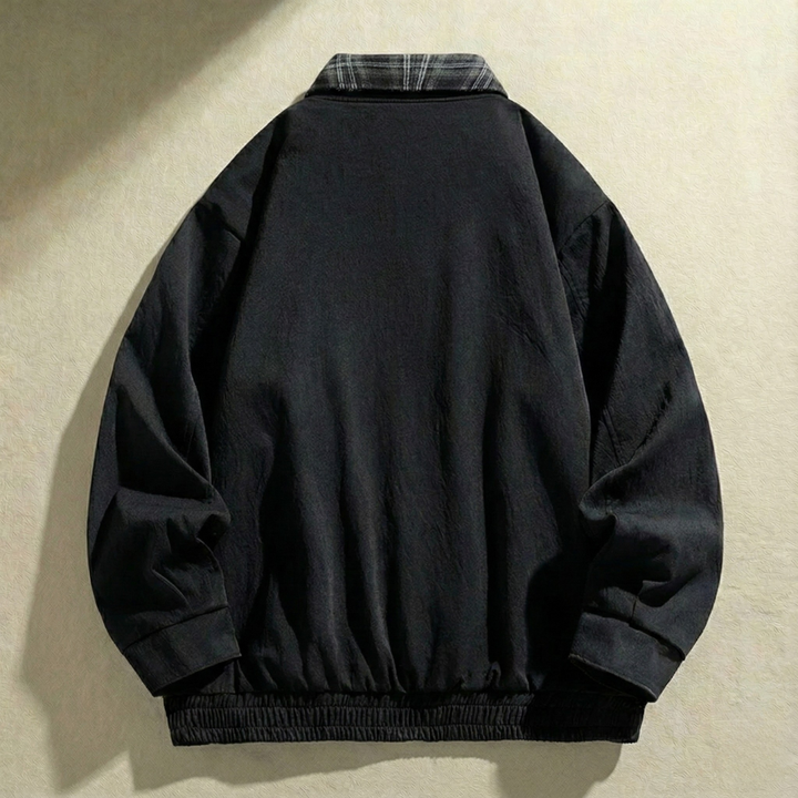 Robuste Herren Layered Jacke mit Karodetails