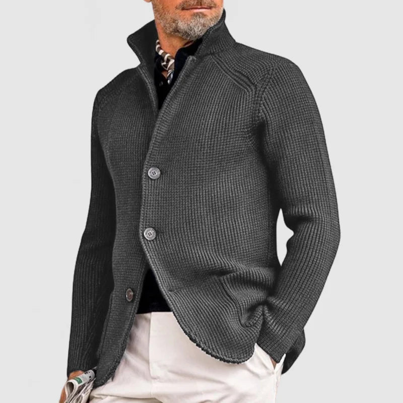 Klassische Strickjacke mit Knopfleiste für Herren