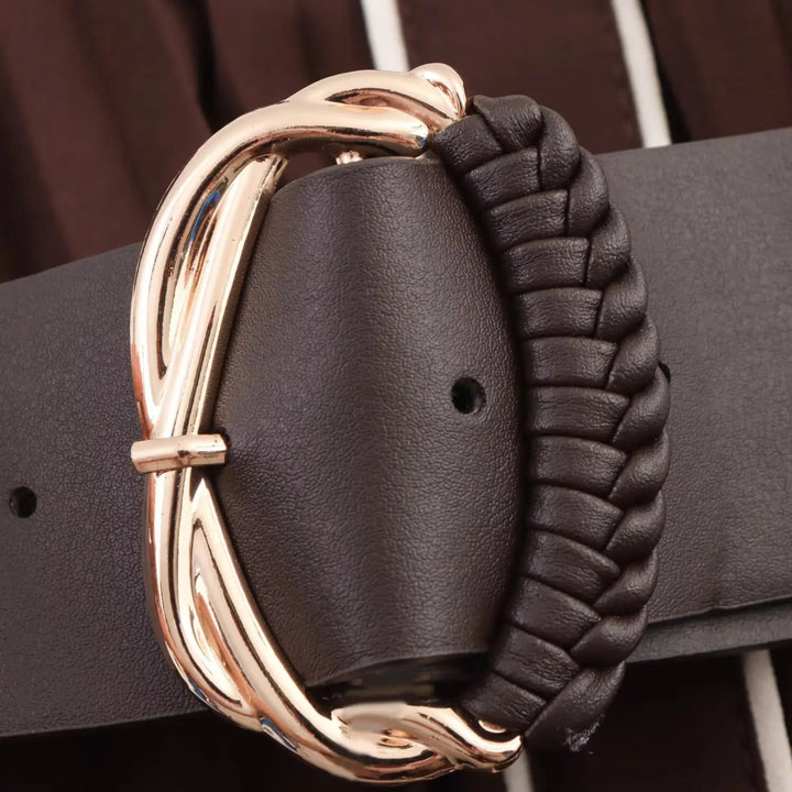 Elegantes Chiffon Midi Kleid mit Umlegekragen für Damen