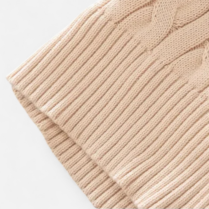 Dicker Rollkragen Pullover mit Reißverschluss für Herren