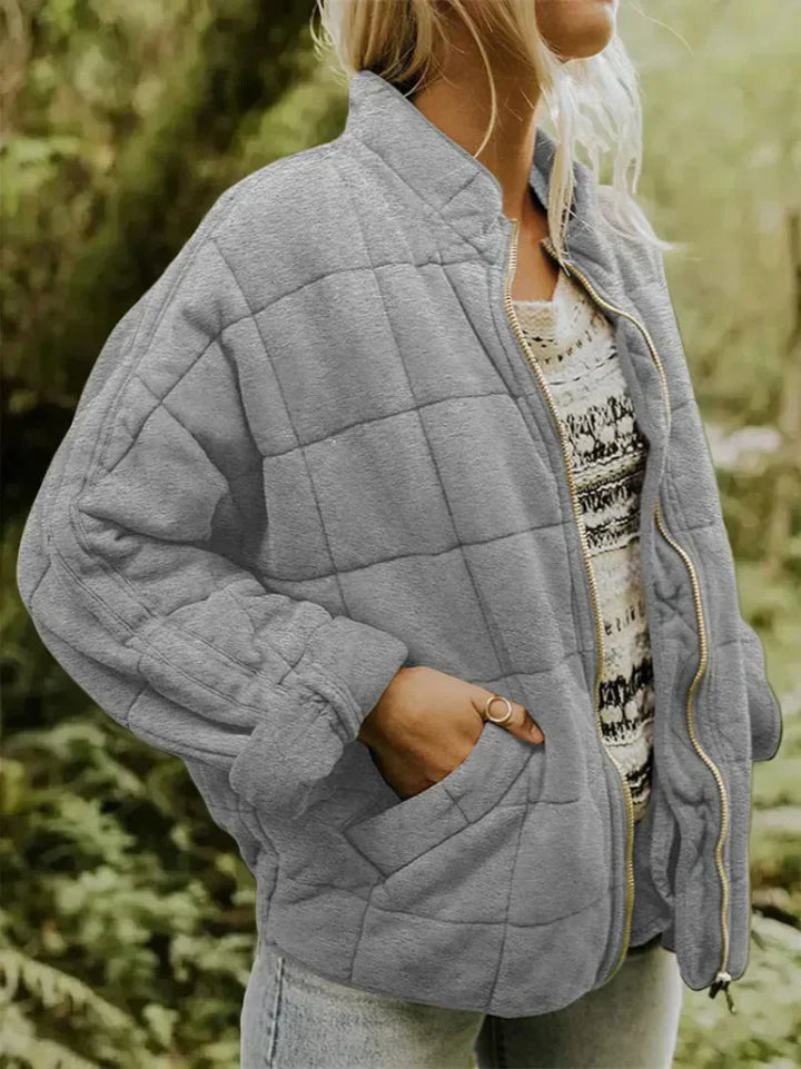 Damen Elegante Steppjacke Oversize - Leicht und Warmgefüttert