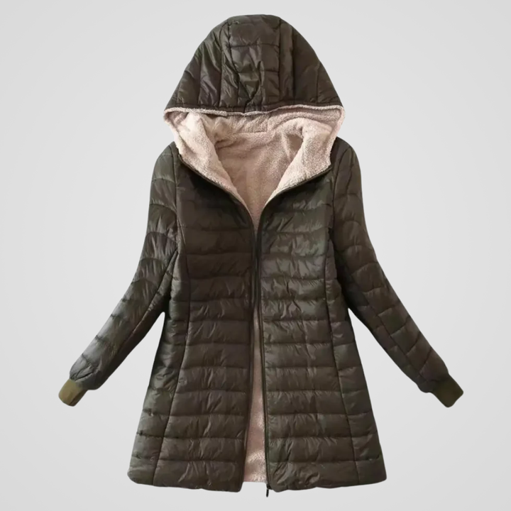 Gefütterte Sherpa Winter Damen Mantel