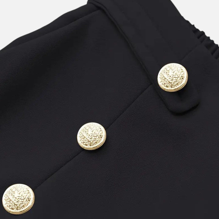 Elegante Weitbein High-Waist Damen Hose