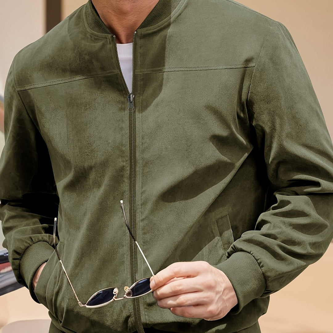 Vintage Wildleder-Optik Herren Jacke