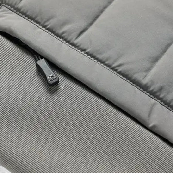 Gesteppte Warme Herren Daunenjacke mit Stehkragen