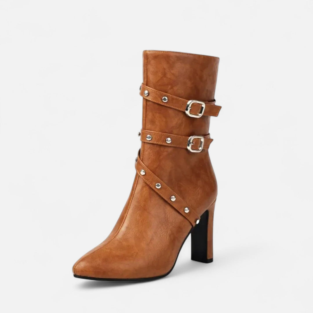 Elegante Luxuriöse Damen Ankle Boots mit Spitzer Zehenpartie