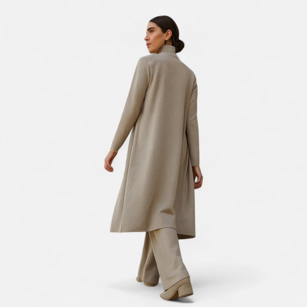 Elegantes 3-teiliges Strick-Cardigan Set für Damen