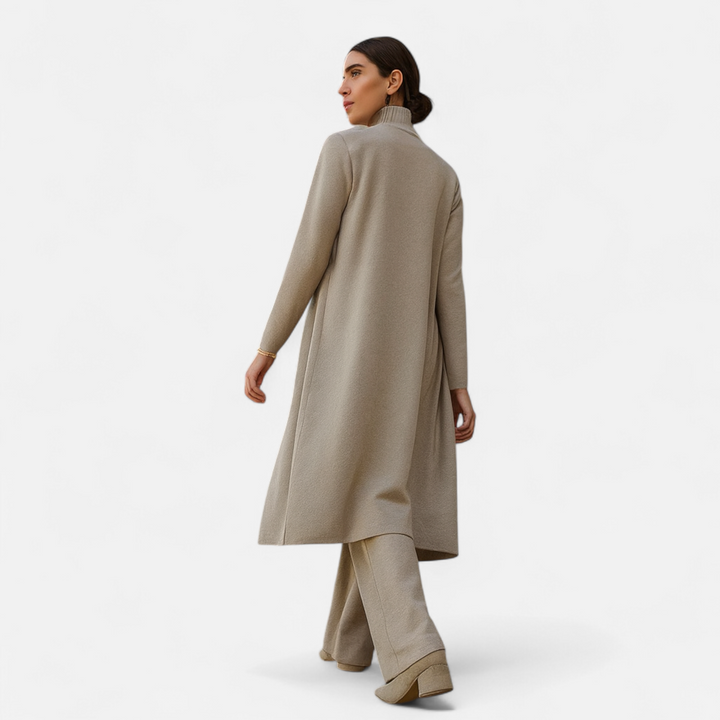 Elegantes 3-teiliges Strick-Cardigan Set für Damen