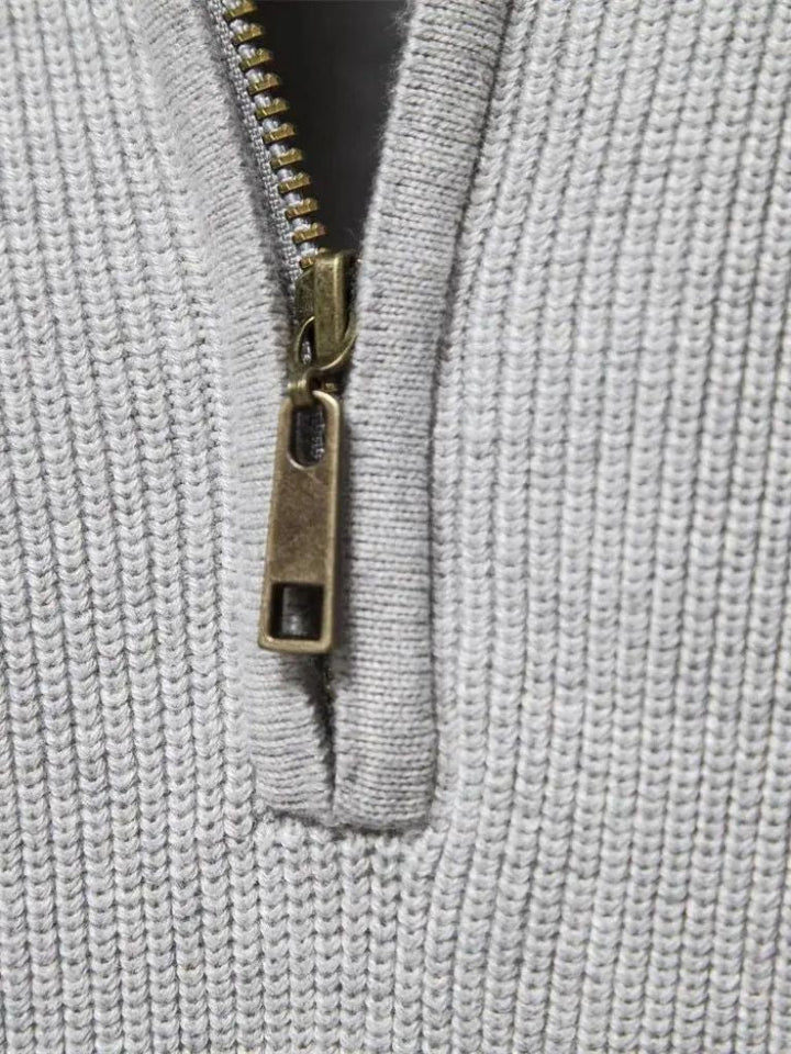 Elegant Quarter Zip Sweater - Cross & Crown - Cross & Crown