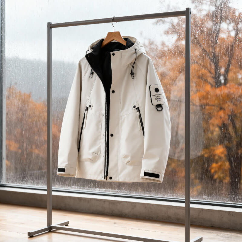 Wasserdichte Herren Tech Softshell Jacke mit verstellbarer Kapuze