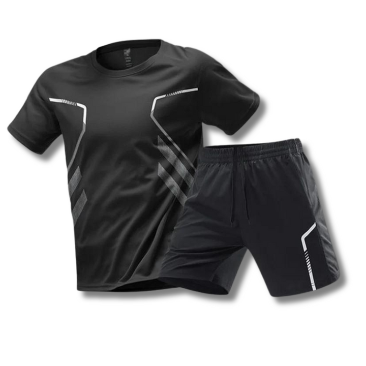Atmungsaktives Herren Sport-Set - T-Shirt und Shorts für Training und Fitness