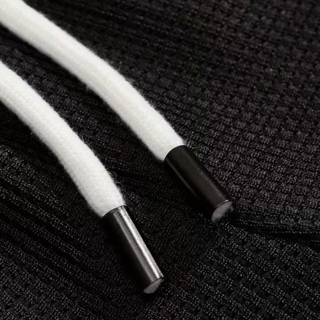 Zweiteiliges Waffel-Strick Herren Freizeitoutfit