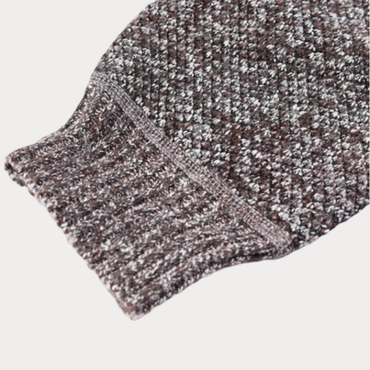 Klassische Strickjacke mit Reißverschluss Herren