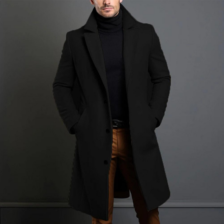 Herren Wollmantel Elegant - Zeitloser Wintermantel aus Hochwertiger Wolle