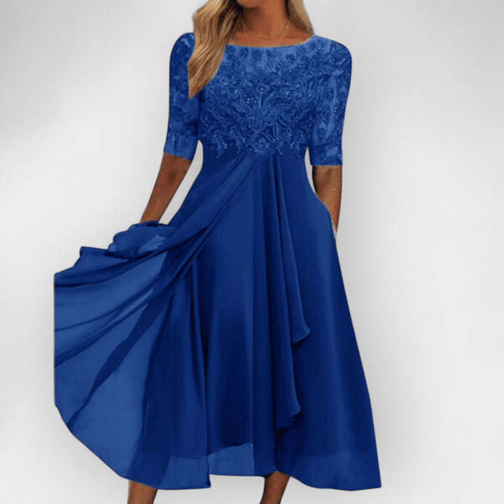 Elegantes Damen Midi-Kleid mit femininer Silhouette - Vielseitig und zeitlos