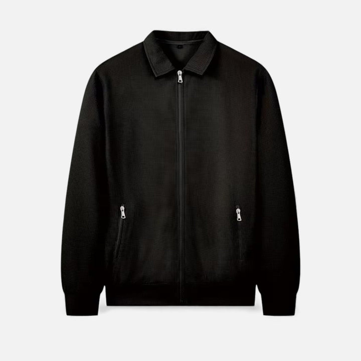 Zweiteiliges Waffel-Strick Herren Freizeitoutfit