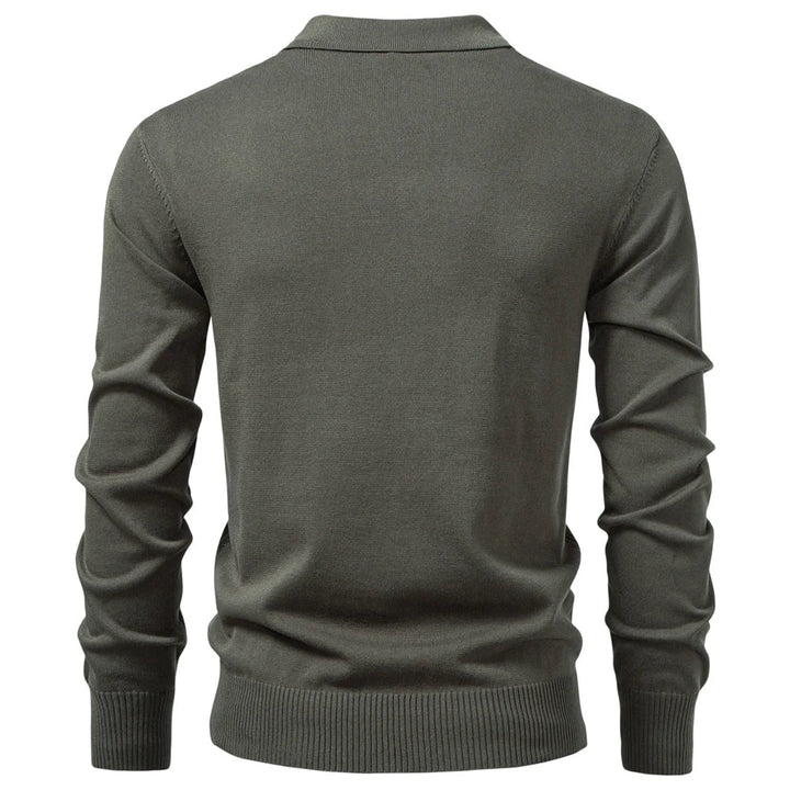 Eleganter Zopfmuster Herren Strickpullover