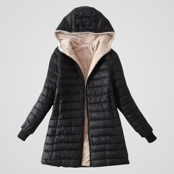 Gefütterte Sherpa Winter Damen Mantel