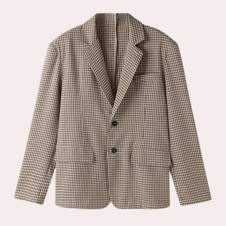 Locker karierter Blazer für Herren