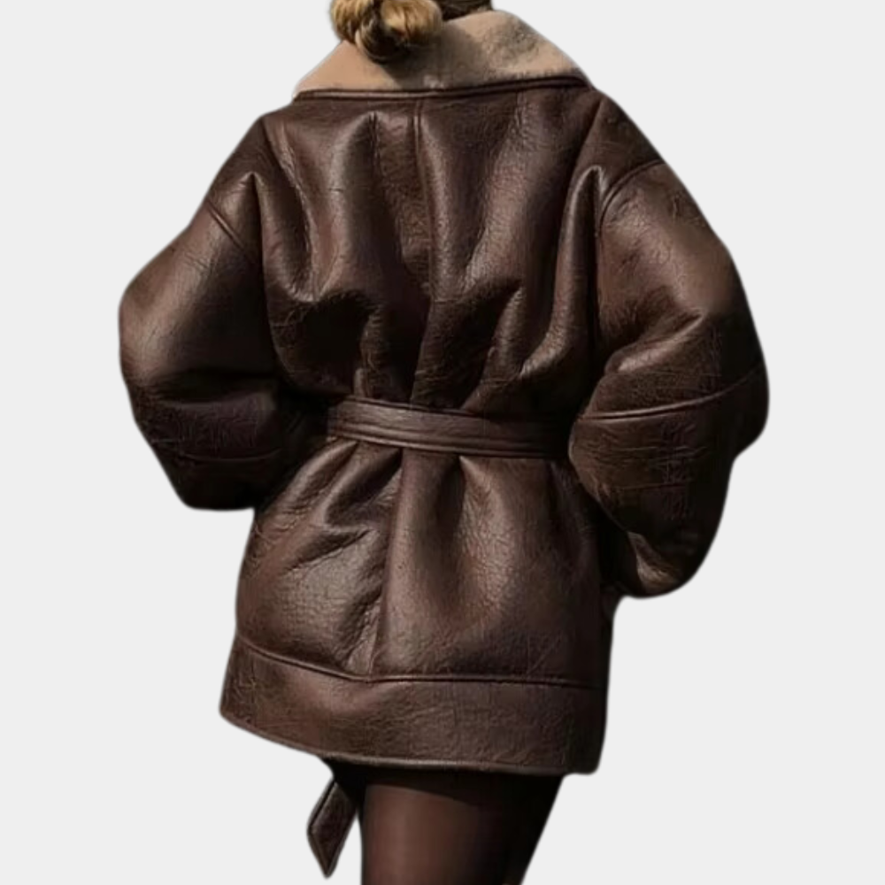 Modische Jacke mit Gürtel für Damen