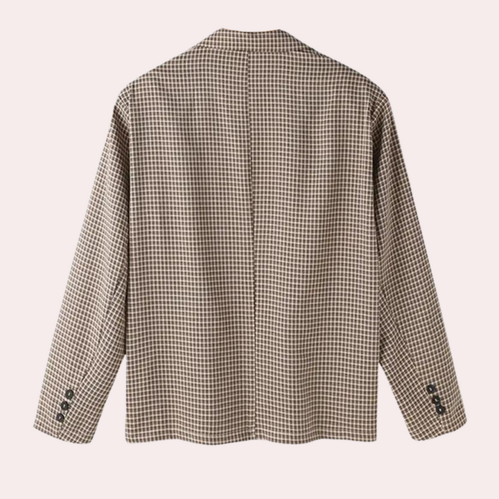 Locker karierter Blazer für Herren